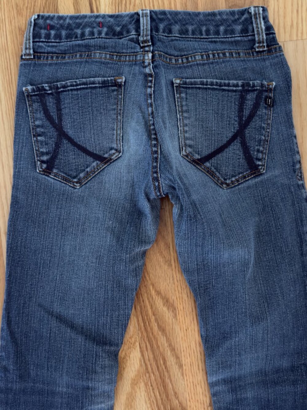 !it Jeans Rising Starlet Low Rise Skinny Jeans Med/Dark Wash Size 26 Short Y2K